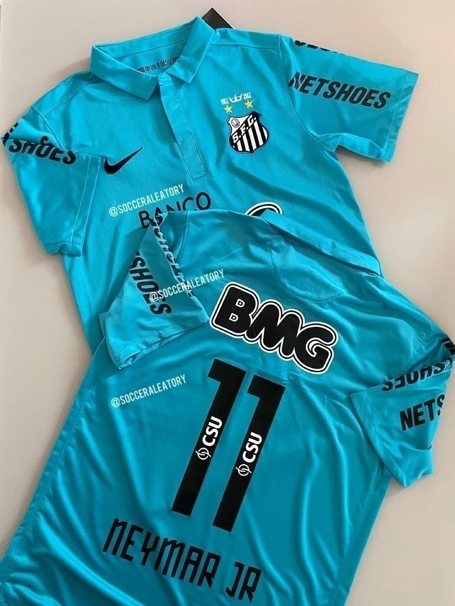 Camisa Santos third Retrô 12/13 Azul