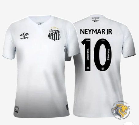 Camisa Santos Home 23/24-Torcedor Branca Neymar Jr #10