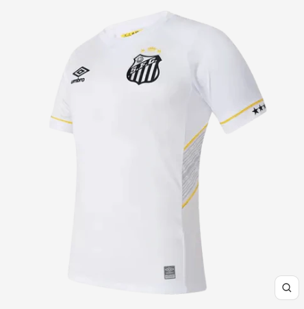 Camisa Santos Home 23/24-Torcedor Branca Neymar Jr