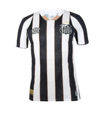 Camisa Santos away 24/25 Branca Preta