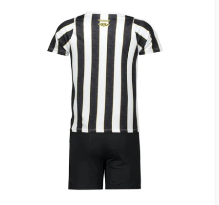 Conjunto Santos Infantil 24/25 Preto e Branco